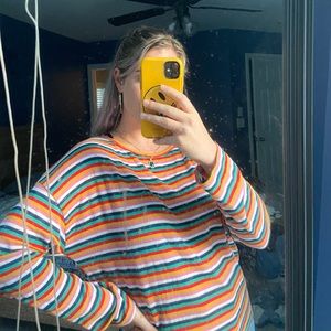 Multi Color Striped Long Sleeve